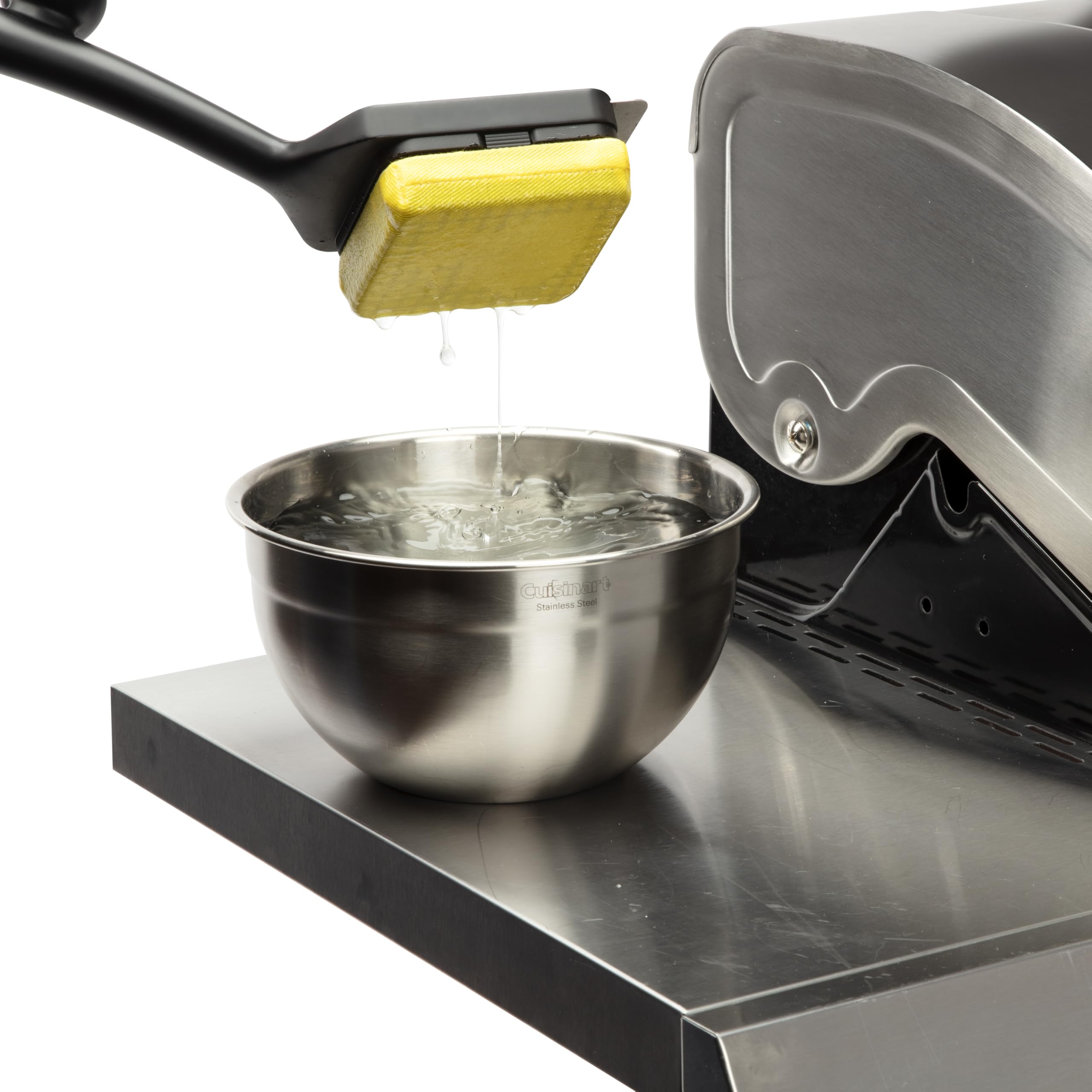 Cuisinart grill brush compatible with cast iron, stainless, porcelain grates
