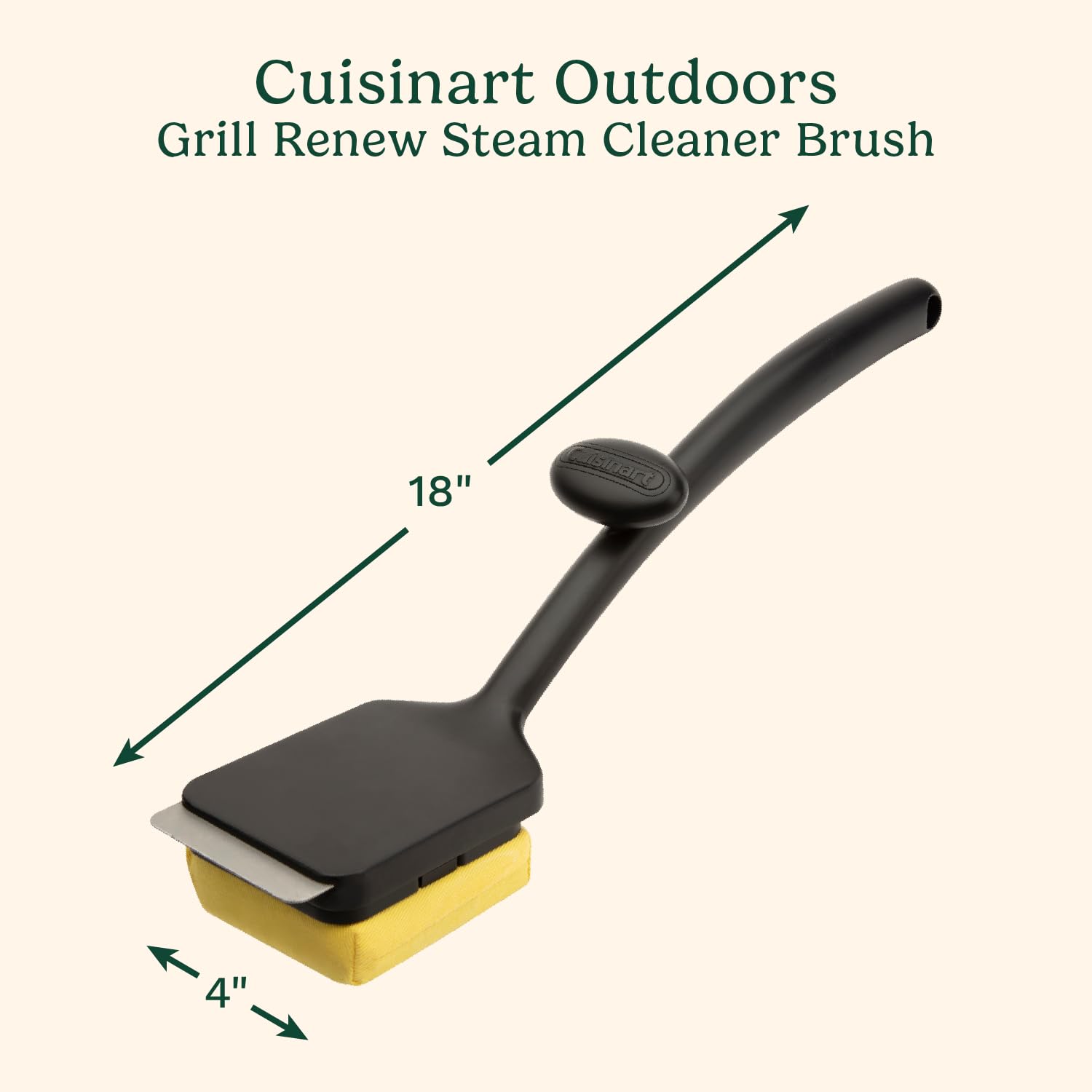 Cuisinart Grill Renew action between grates demonstrates steam cleaning