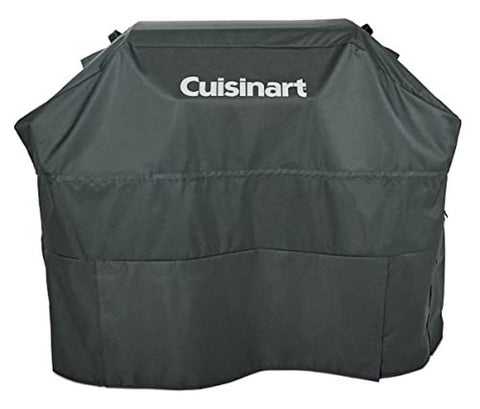 Cuisinart heavy-duty grill cover front view protects grill from sun and rain.