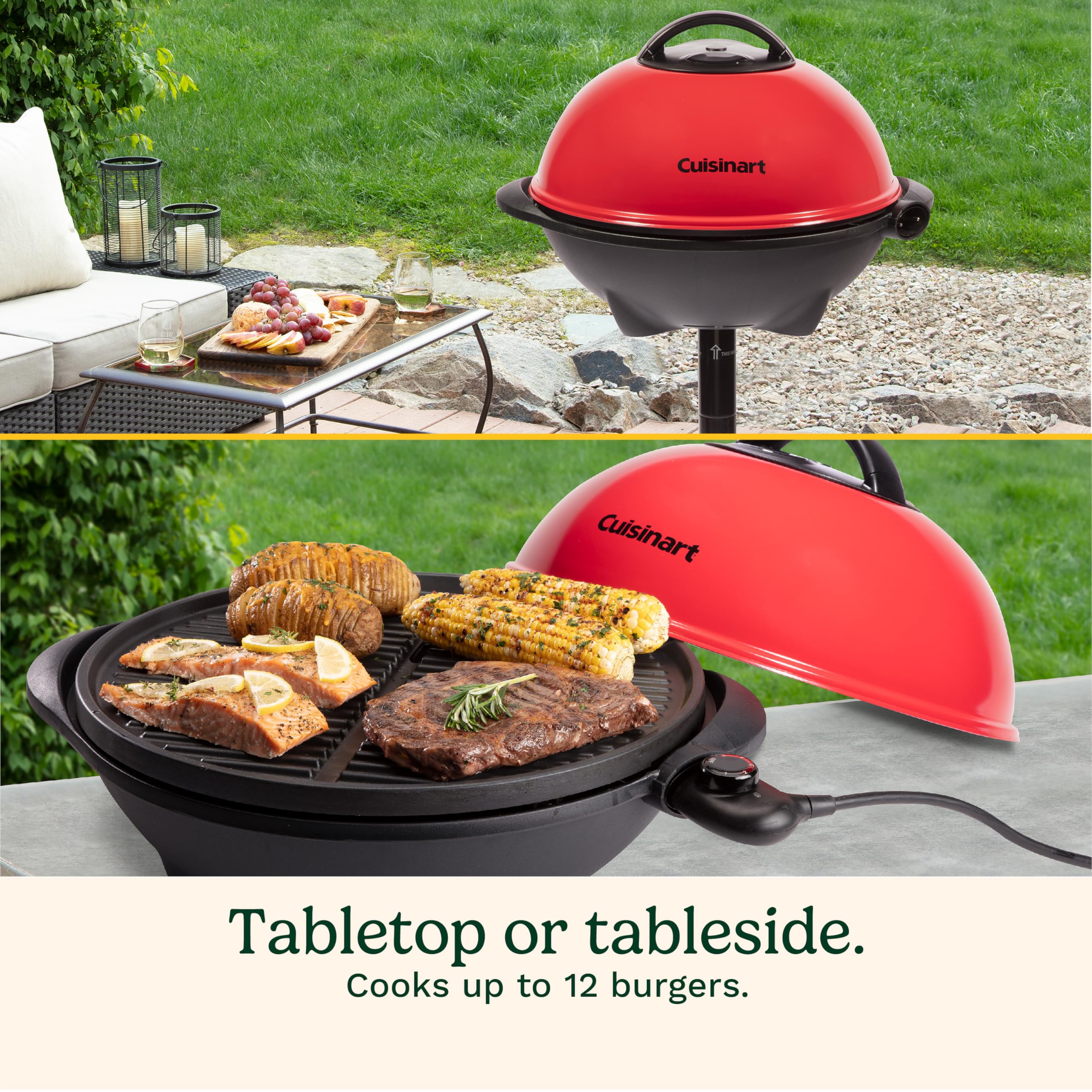 Cuisinart nonstick cooking surface in action