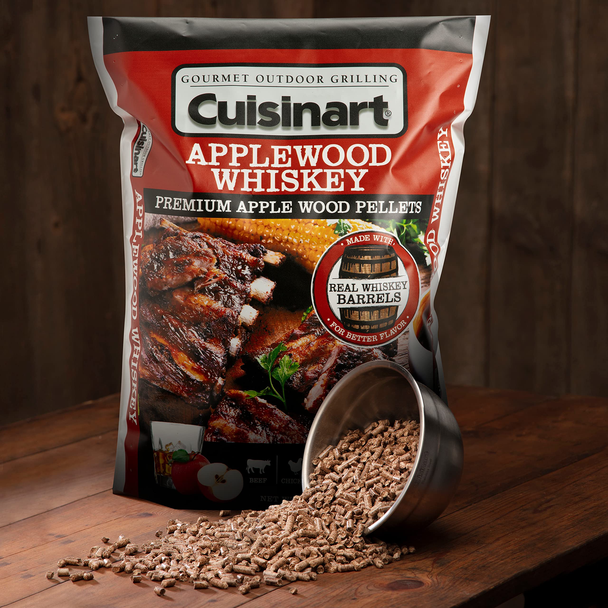 Cuisinart Pellets smoke tube on gas grill delivers aroma without flare-ups.