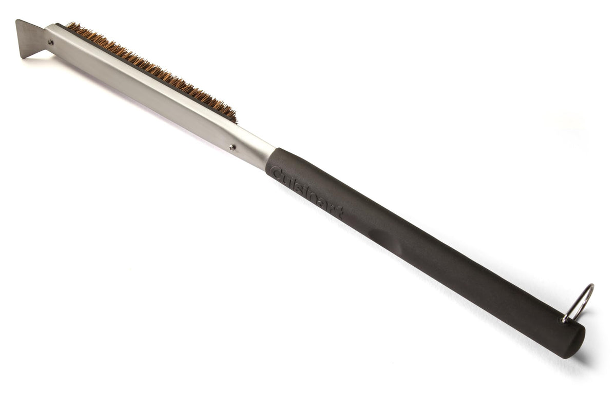 Cuisinart pizza stone cleaning brush 18in in action for debris removal