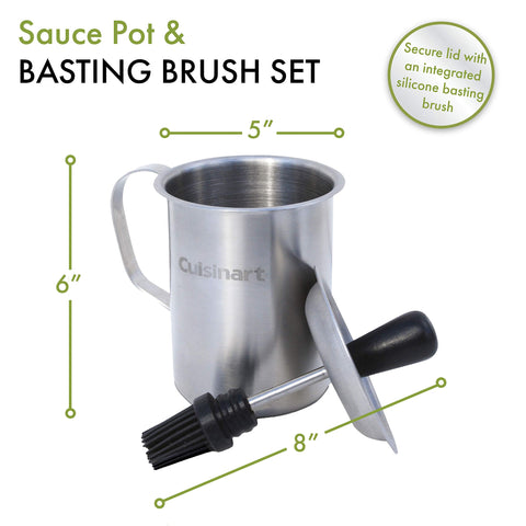 Cuisinart basting brush with rubberized handle delivers comfortable grip