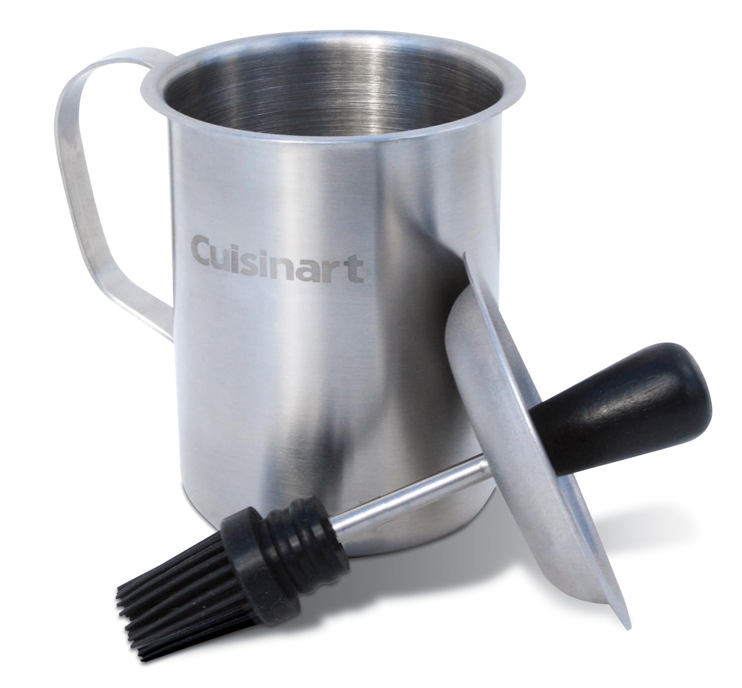 Cuisinart sauce pot 16oz with integrated lid for mess-free basting