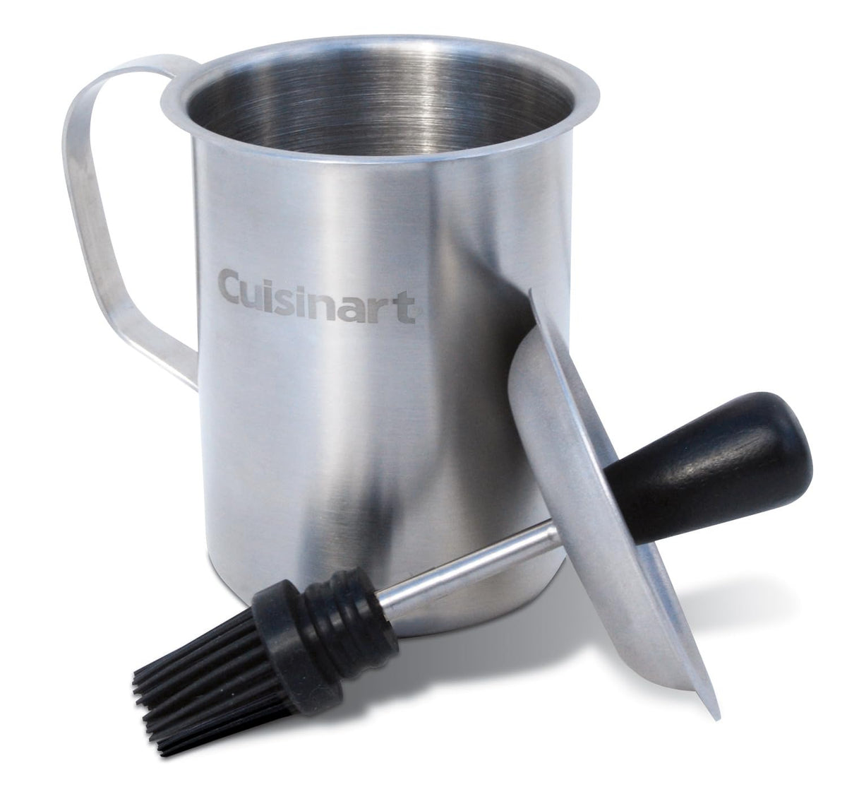 Cuisinart sauce pot 16oz with integrated lid for mess-free basting