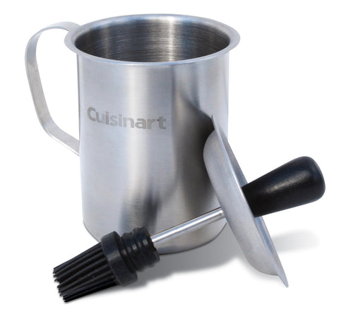 Cuisinart sauce pot 16oz with integrated lid for mess-free basting