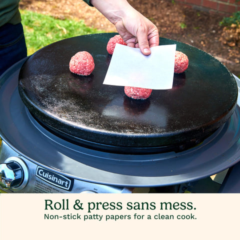 Cuisinart Smash Burger Kit patty papers for mess-free prep