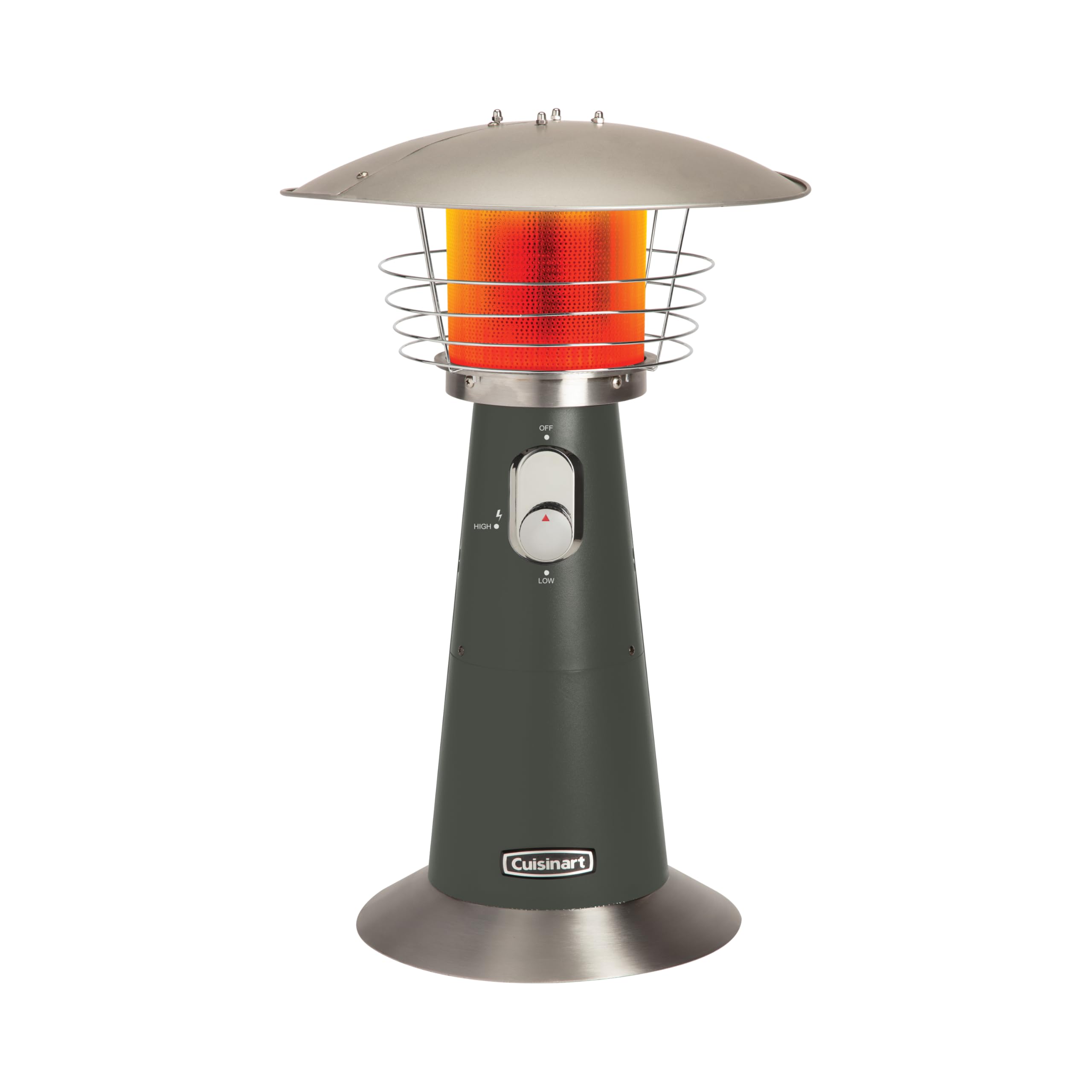 Cuisinart table-top patio heater assembly showing compact, portable warmth