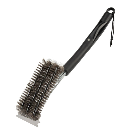 Cuisinart Triple Bristle Grill Brush with 17-inch reach for faster cleaning.