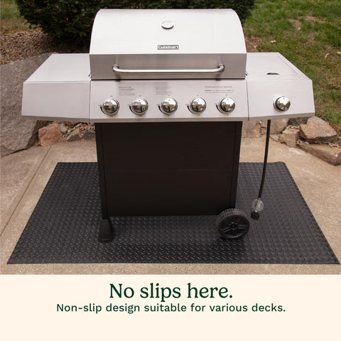 Cuisinart weather-resistant patio mat withstands rain and sun.