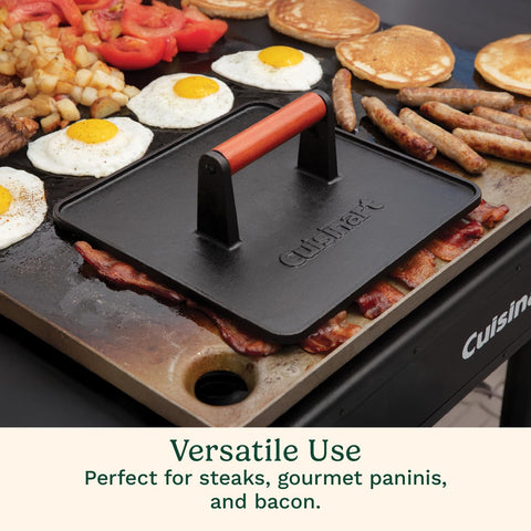 Cuisinart XL grill press used for panini press for crispy sandwiches