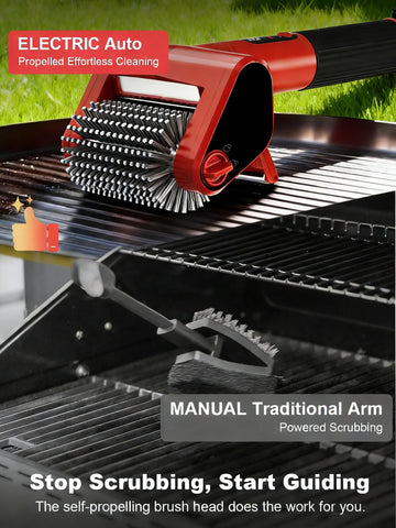 CuLiDing 304 stainless steel roller brush tackles tough burnt-on grime.