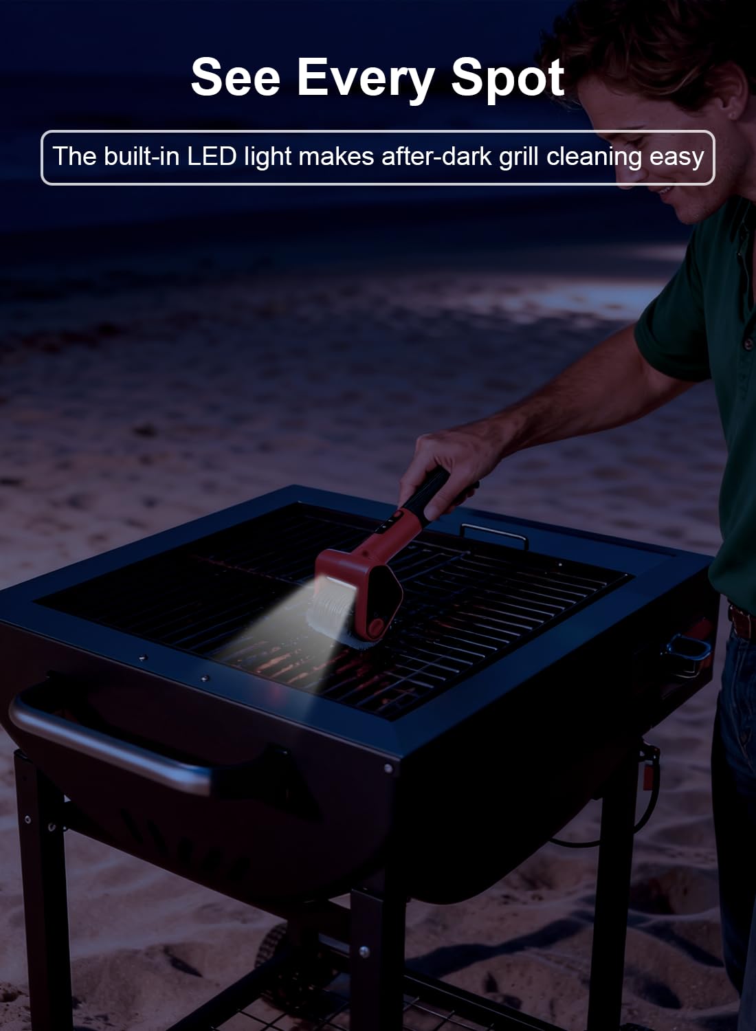 CuLiDing dishwasher-safe brush head for simple after-use cleaning.