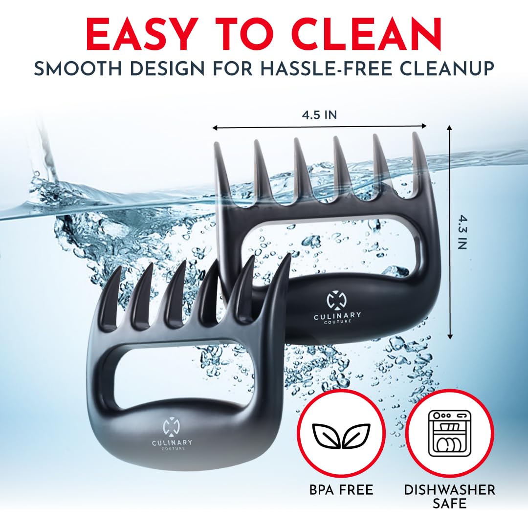 Culinary Couture Meat Claws shown with heat-resistant nylon for safe handling