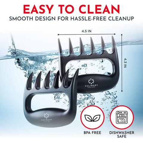 Culinary Couture Meat Claws shown with heat-resistant nylon for safe handling