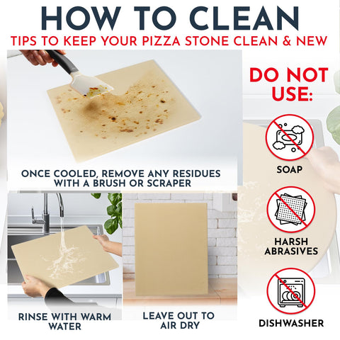 Culinary Couture stone cleaning is simple: rinse and air dry.