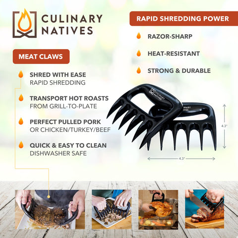 CULINARY NATIVES instant-read thermometer up to 572°F for precise doneness