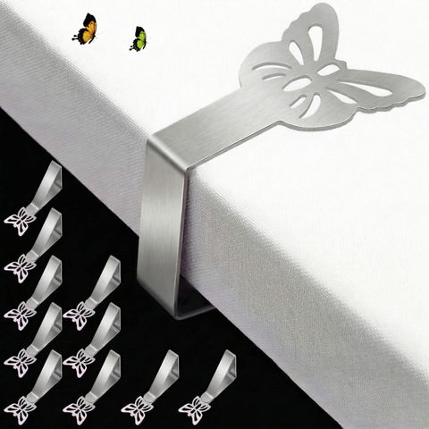 CUNGLIN butterfly table cloth clip secures windy outdoor tablecloth