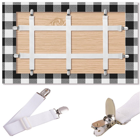 CUNGLIN hidden-strap tablecloth clip securing a thick outdoor table