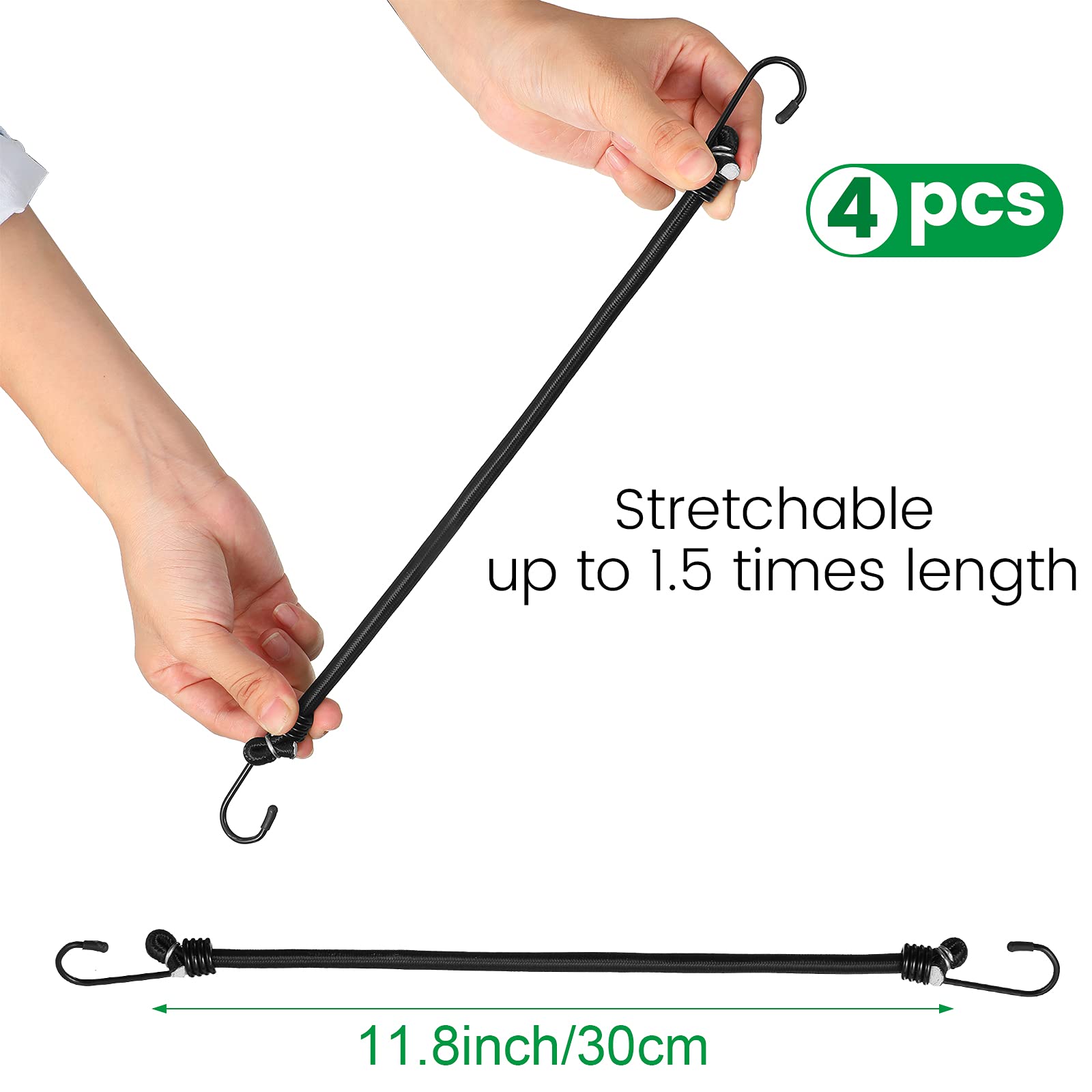 Two curved steel bars balance Cunhill feeder to prevent tipping.