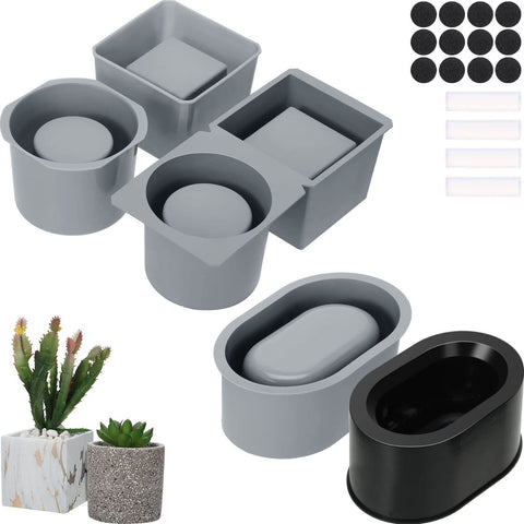 Cunhill round concrete mold for pots with smooth release for easy demolding.