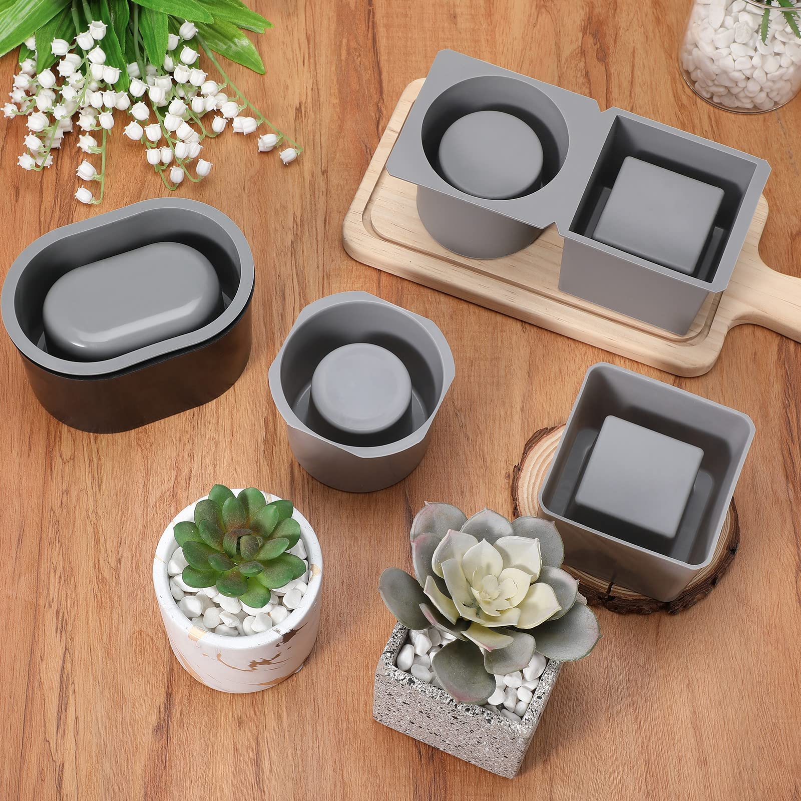 Cunhill silicone pot mold with smooth surface for reusable, long-lasting use.