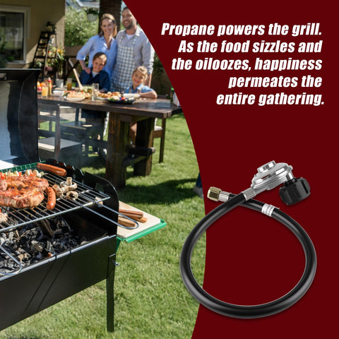 Cupbunny setup shows backyard camping with grill and heater.