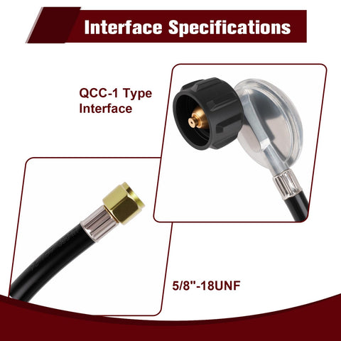 Cupbunny regulator close-up shows QCC1 connector for quick, secure hookups.
