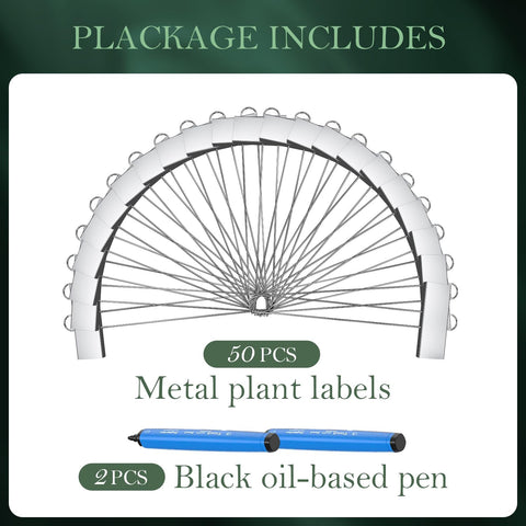 Cureder outdoor garden markers set for organized planting areas.