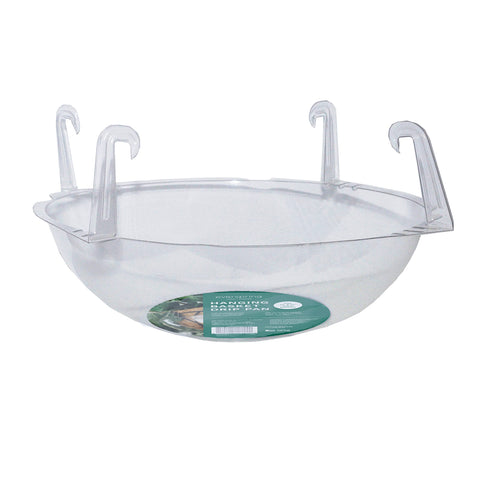 Curtis Wagner Plastics clear tray acts as water catcher for indoor and outdoor plants.