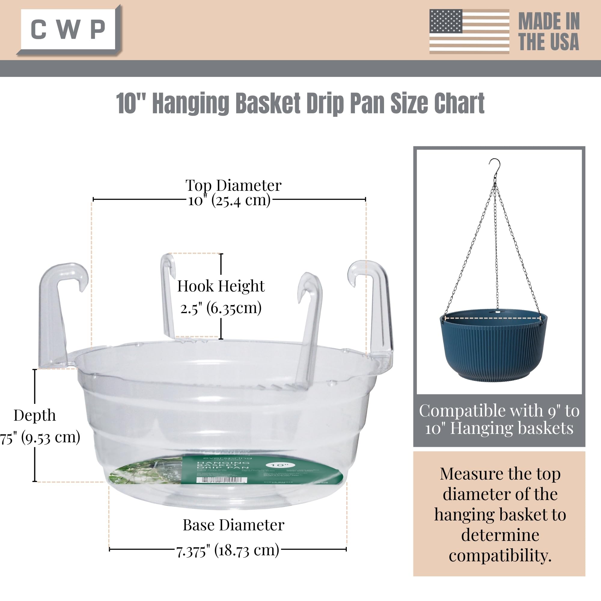 Curtis Wagner Plastics drip pan drainage design guiding airflow for plant health