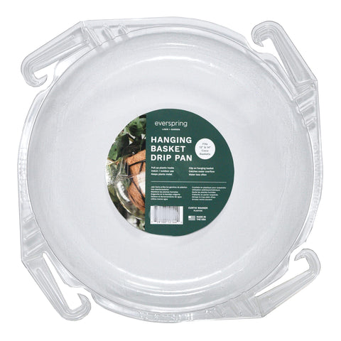 Curtis Wagner Plastics clear drip pan designed for long-term plant protection.