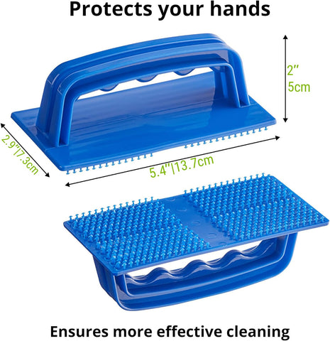 CUSINIUM griddle cleaning screens dissolve grease and burnt residue.