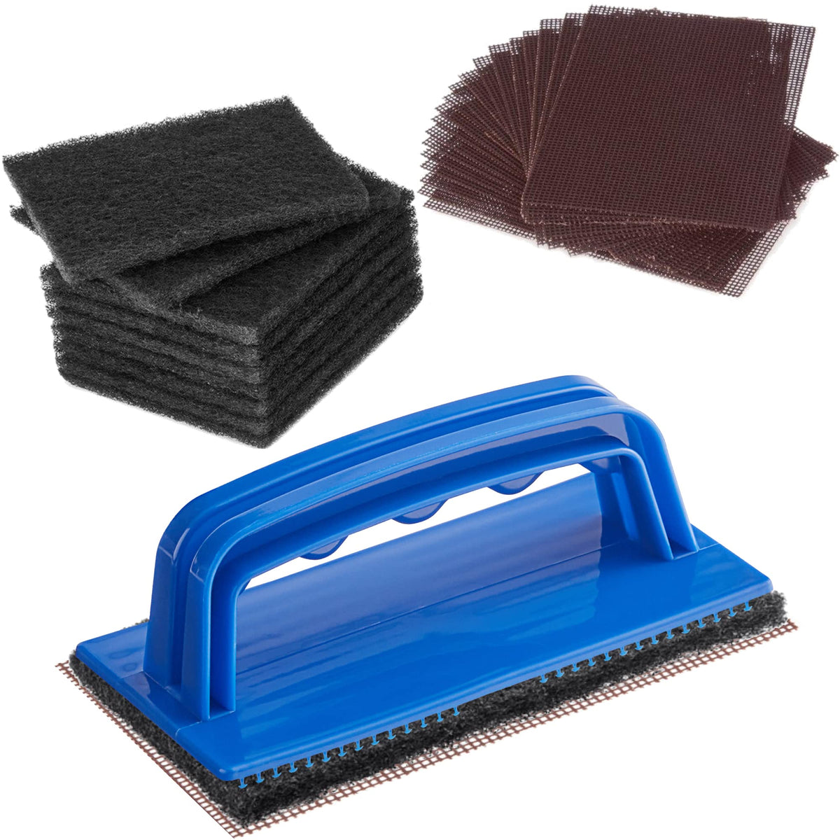 CUSINIUM screen holder enables safe, hands-free griddle cleaning.