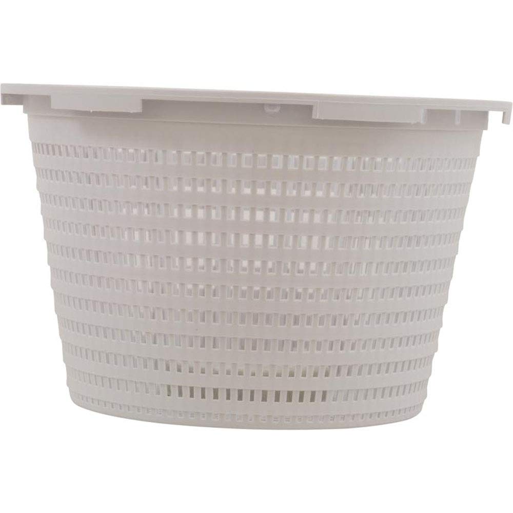 Durable molded plastic SPD basket keeps pool water cleaner by debris capture.