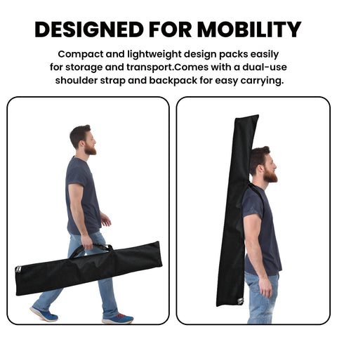 CustomTrend Oxford carry bag enables easy transport and compact storage.