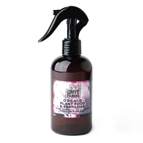Cute Farms Orchid Food Mist on leaves after application