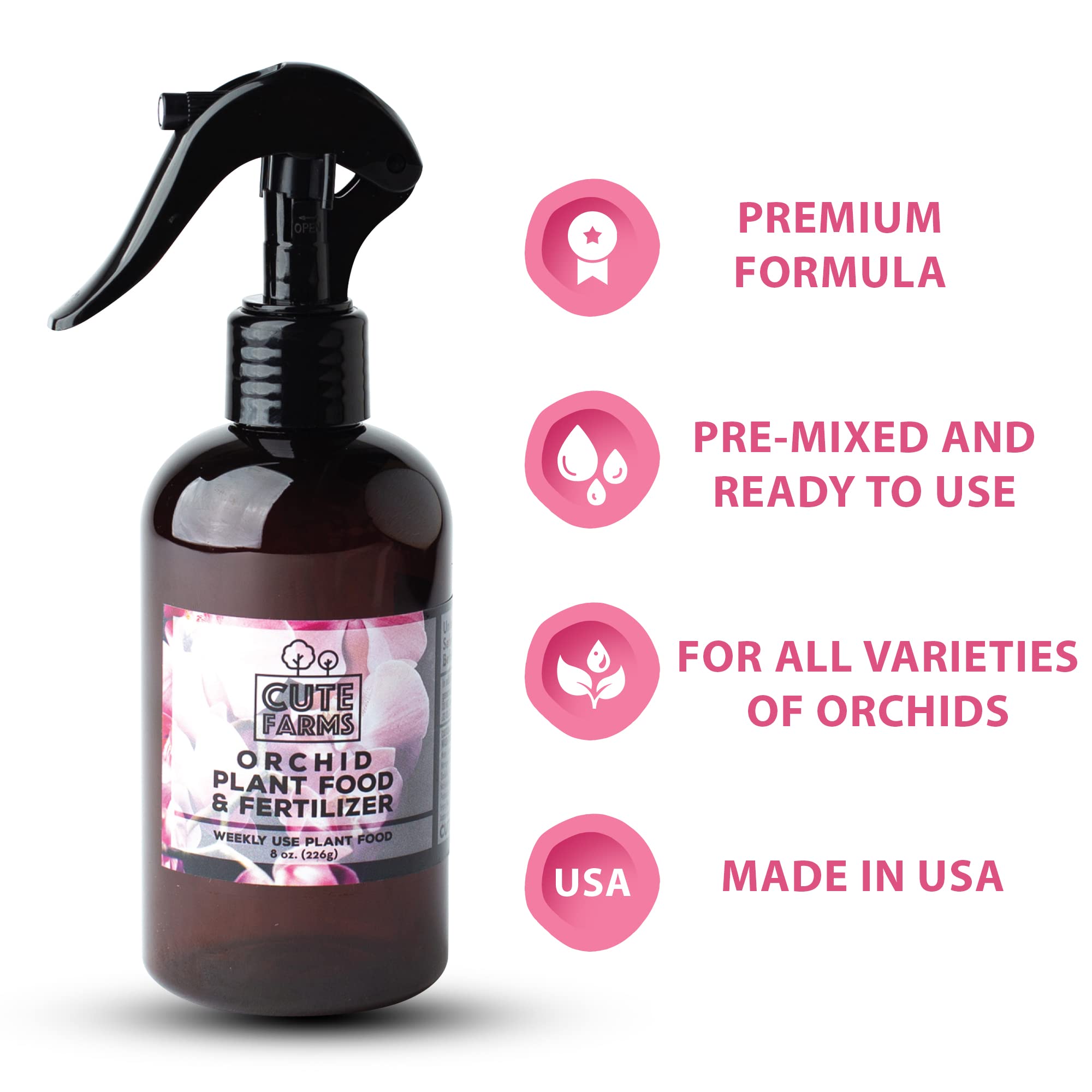 Cute Farms Orchid mist supports root vitality around soil