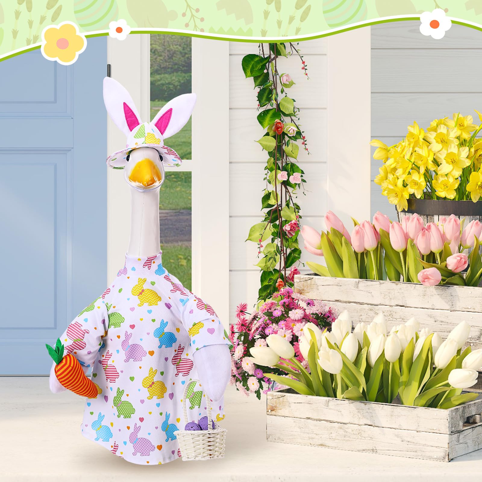 Cutecrop Easter garden decor adds playful charm to outdoor spaces.