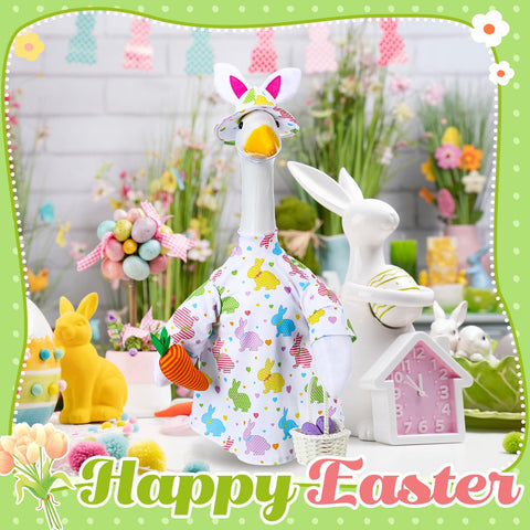 Cutecrop Easter Goose Outfit precisely fits 23-inch geese for secure wear.