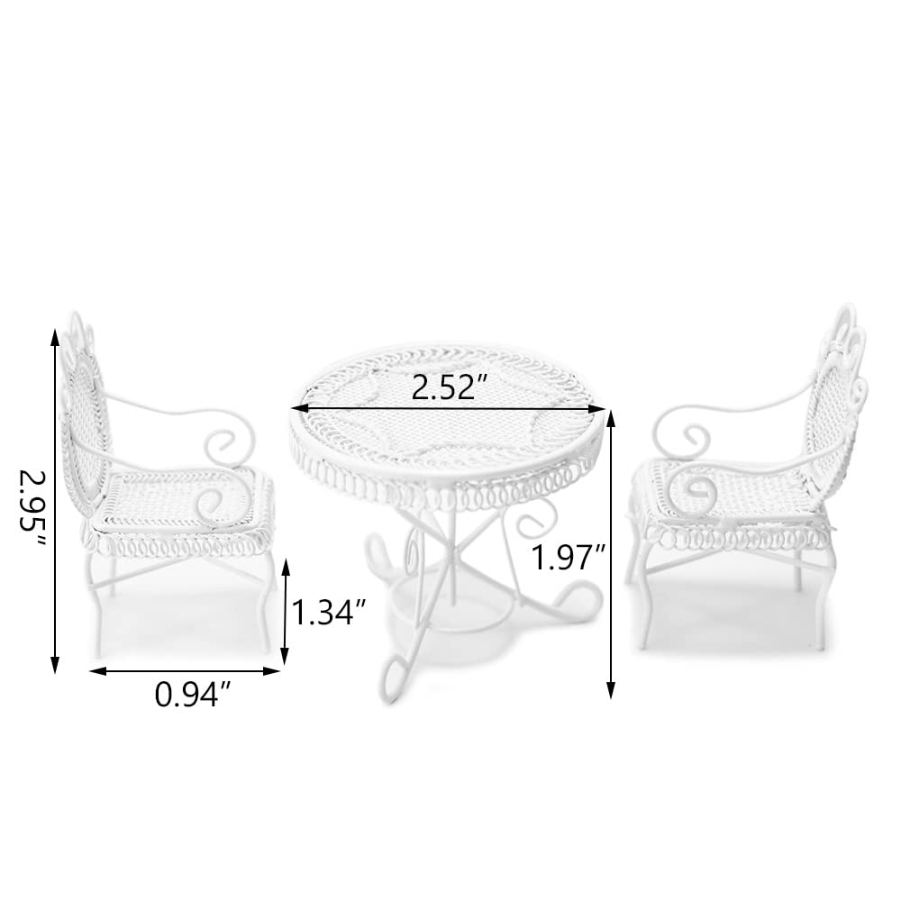 Cutemini 1:12 scale miniature furniture with realistic metal finish