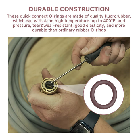 Cutetool pressure-washer seal o-rings kit helps prevent leaks in connections