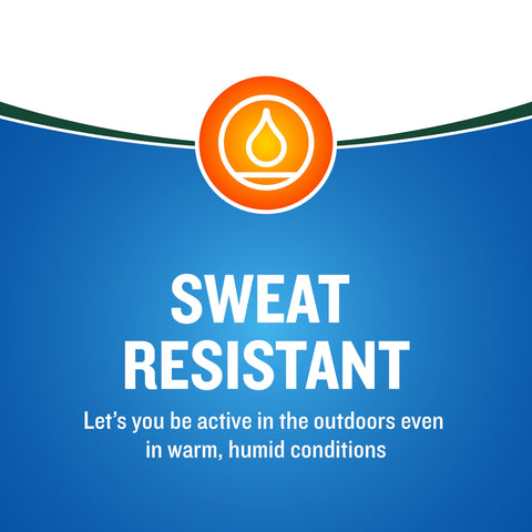 Camping gear with Cutter Backwoods Dry Insect Repellent on table
