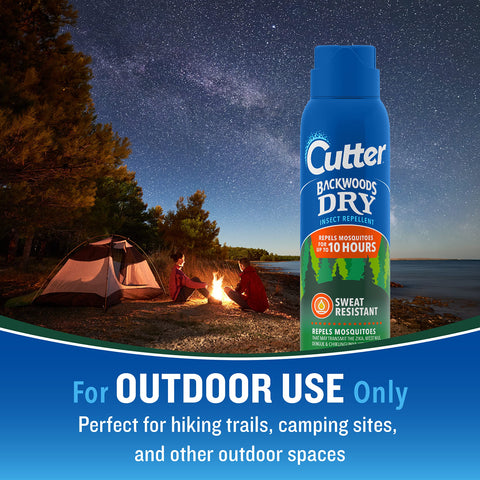 Mosquitoes kept at bay by Cutter Backwoods Dry Insect Repellent