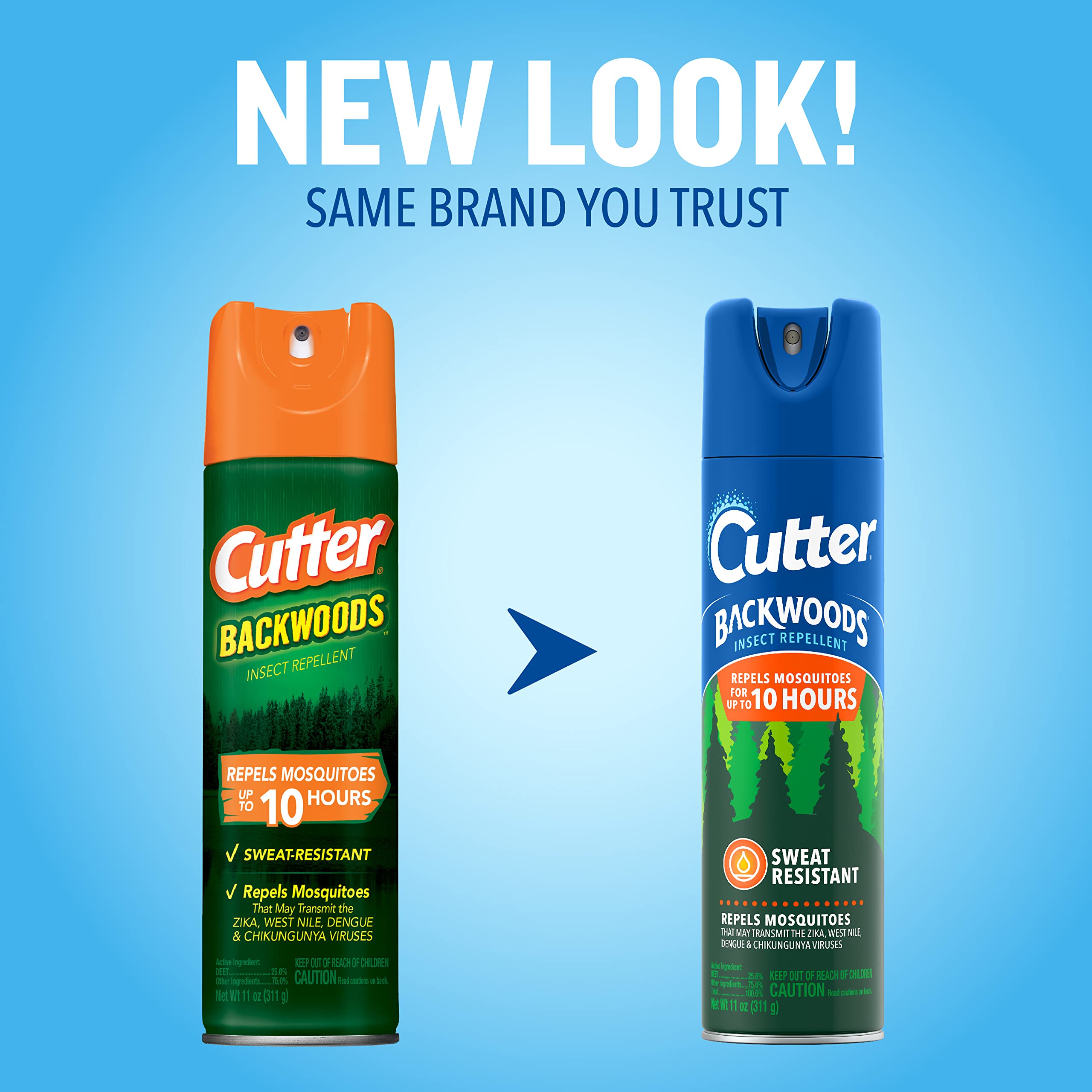 Cutter Backwoods sweat-resistant aerosol shows you stay active in heat