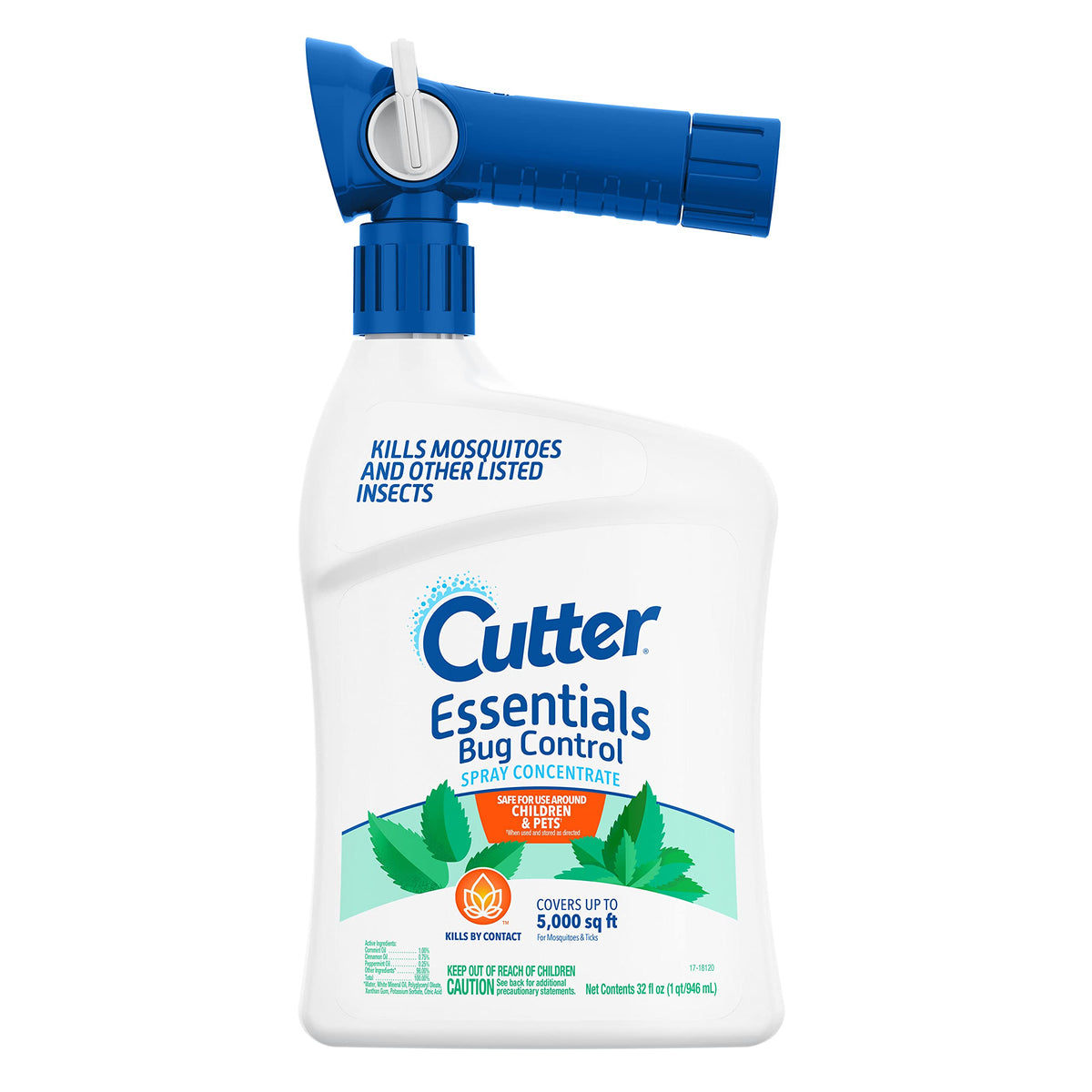 Cutter Essentials Bug Control Spray Concentrate bottle for outdoor mosquito control by contact