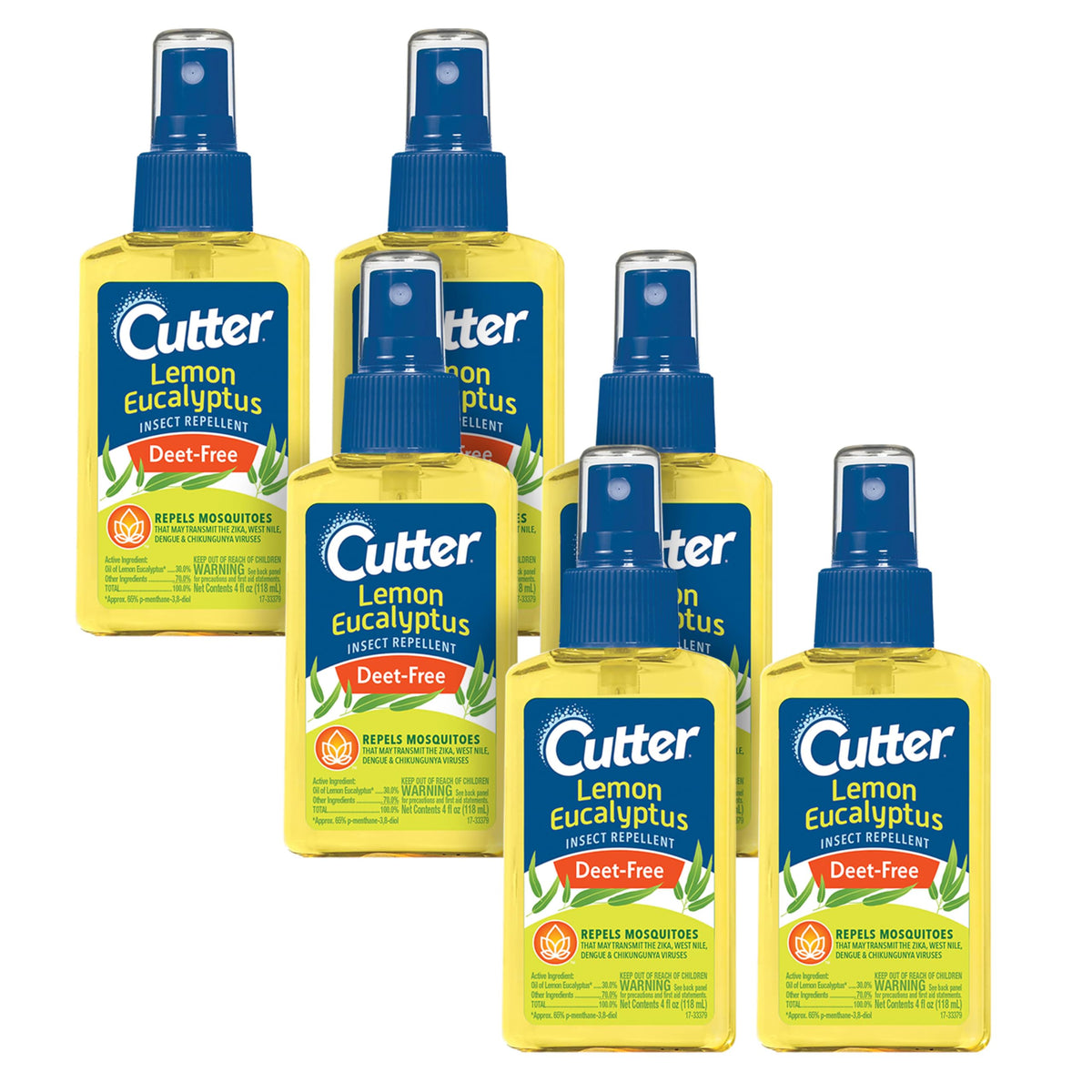 Cutter Lemon Eucalyptus insect repellent pump spray 4 oz ready for use outdoors