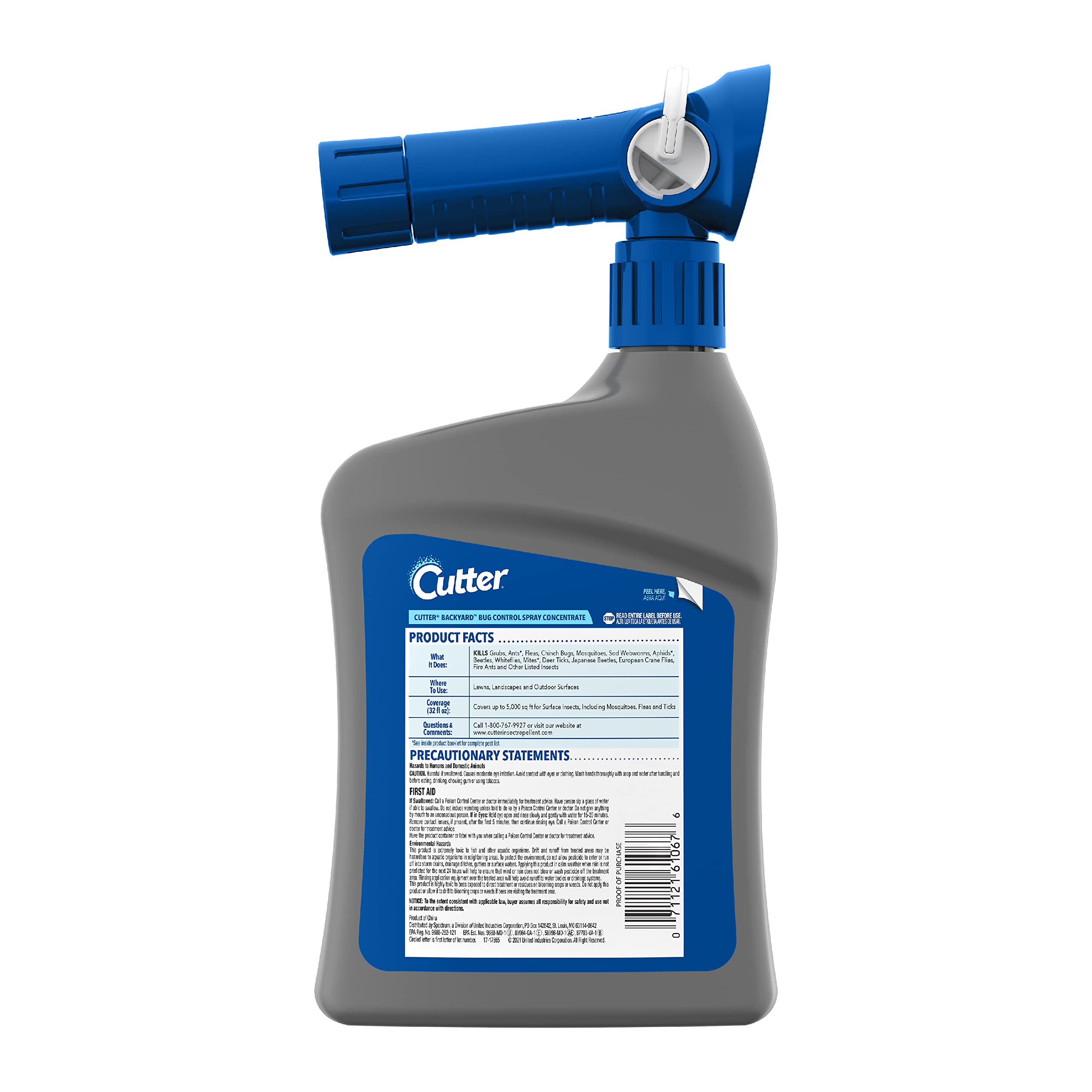Cutter QuickFlip hose-end sprayer in use for fast, easy garden insect control.