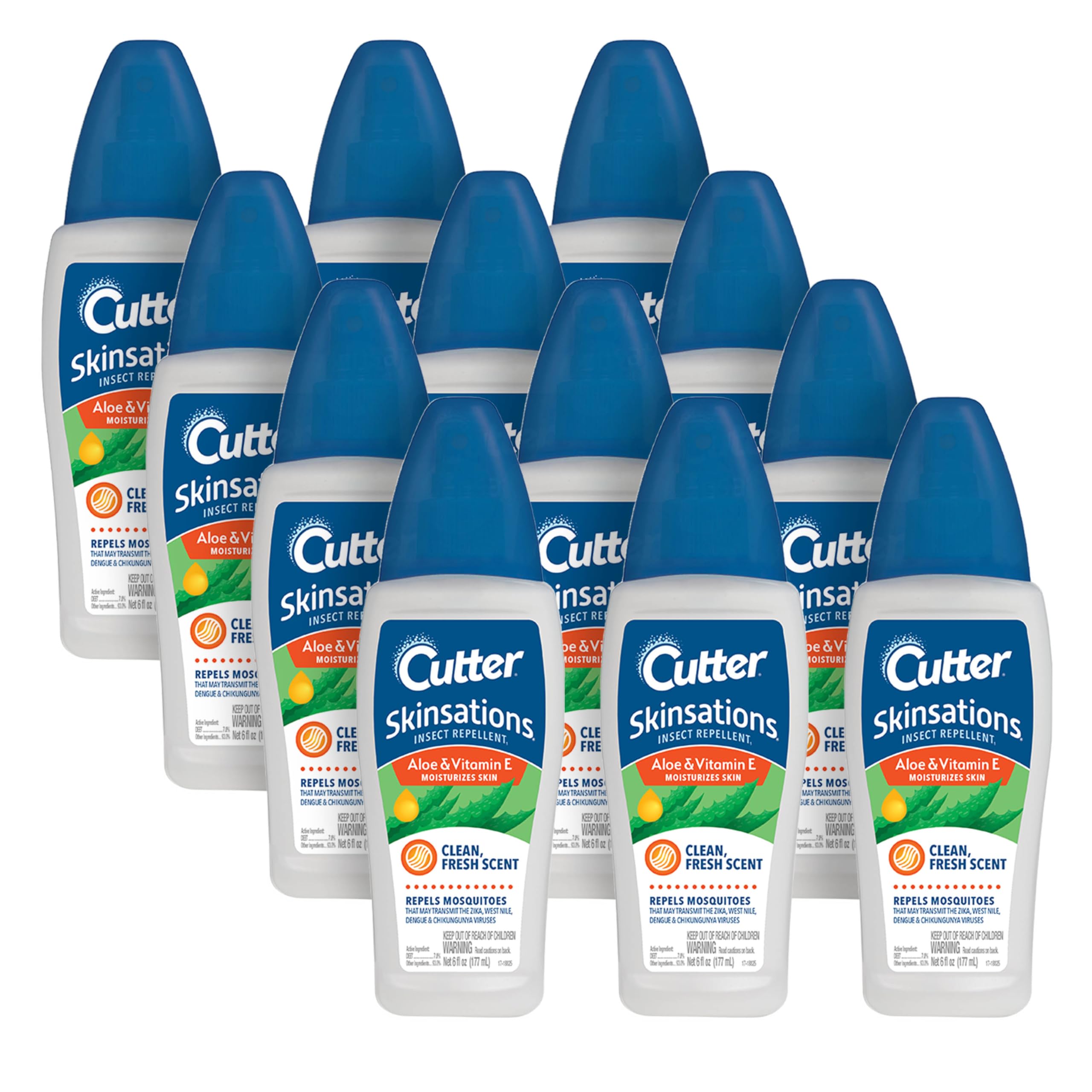 Cutter Skinsations 6oz bottle ready for outdoor protection against mosquitoes