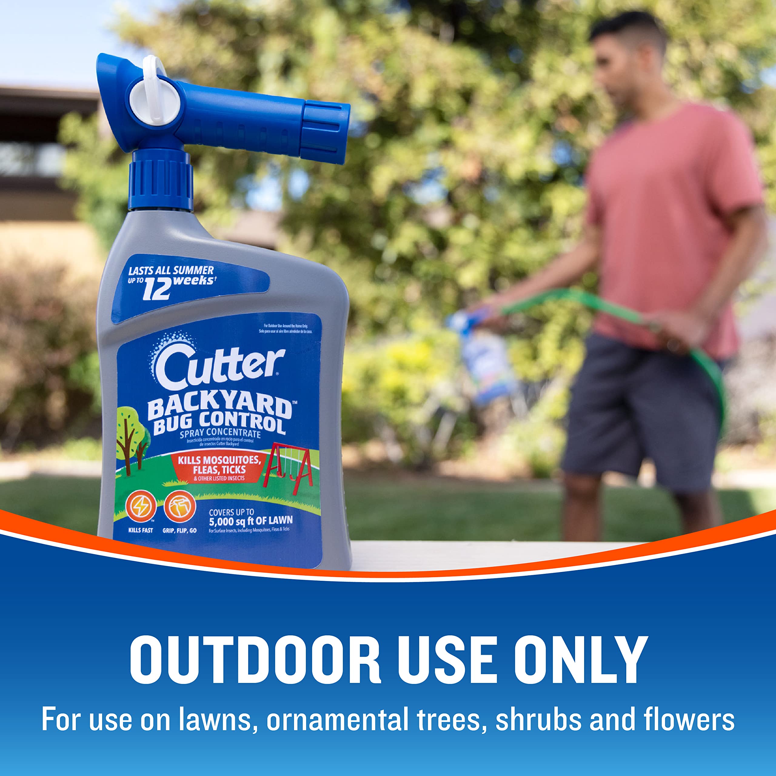 Cutter summer outdoor scene highlighting protection for outdoor time.